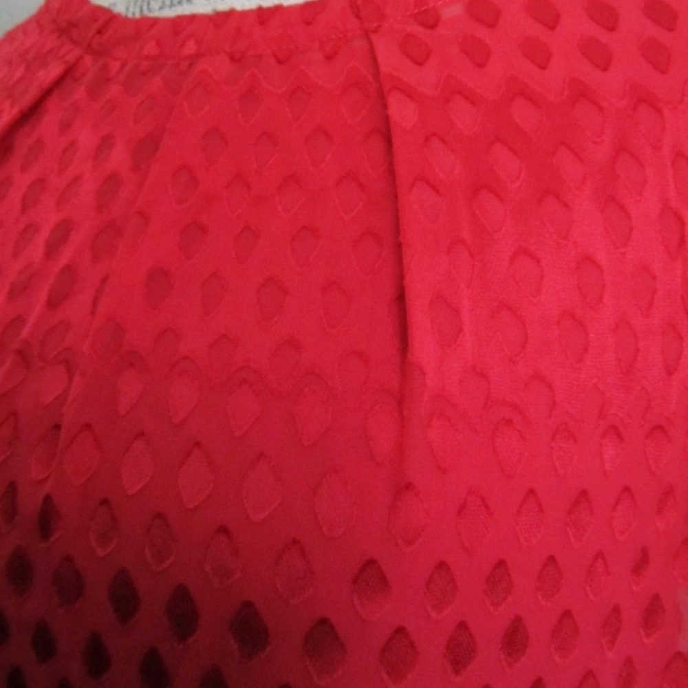 CAbi Vibrant Red Sleeveless Blouse - Picture 9 of 10